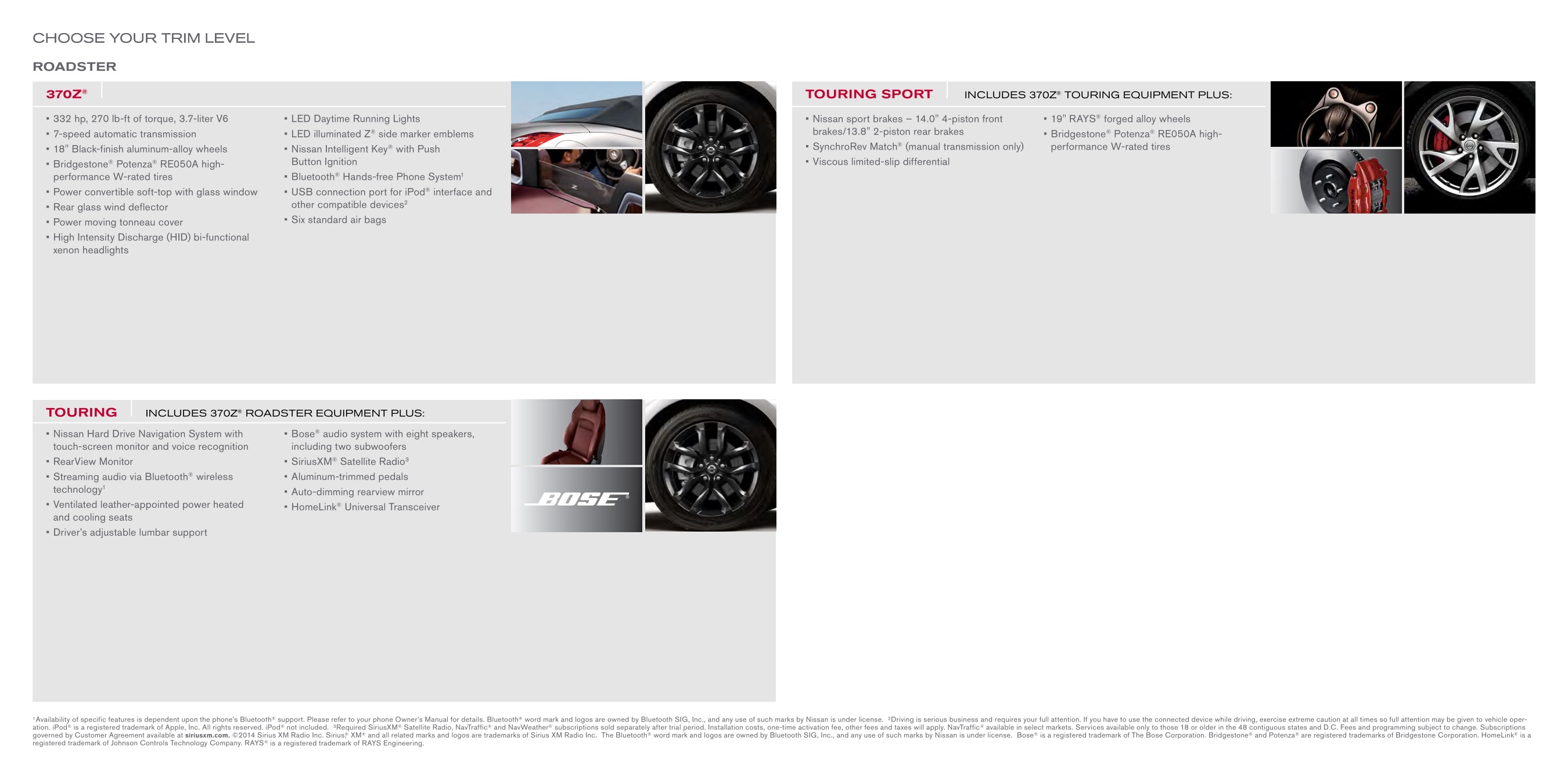 2015 Nissan 370Z Brochure Page 9